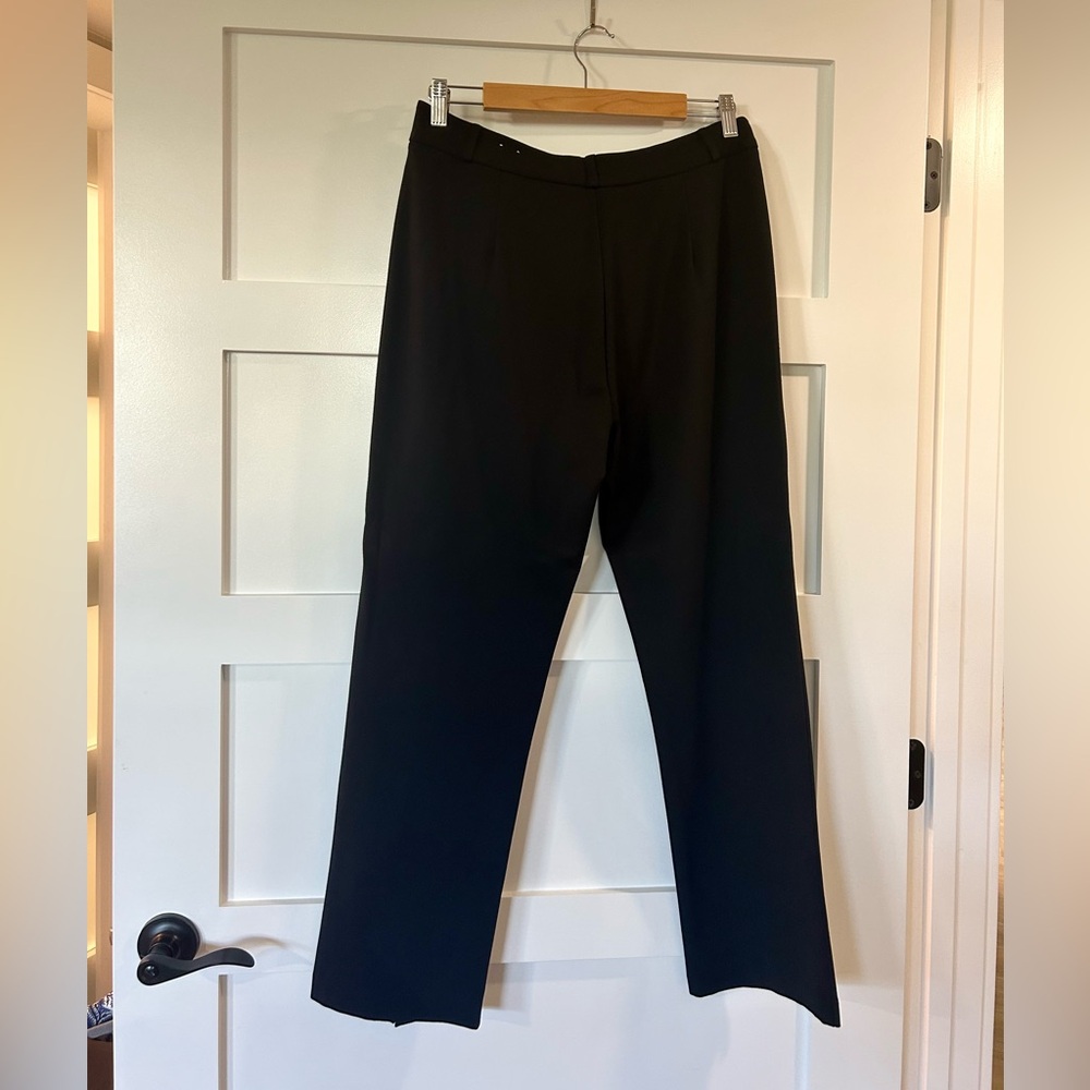 J. McLaughlin Deanne Black Straight Leg Pants Size 10 - Picture 3 of 5